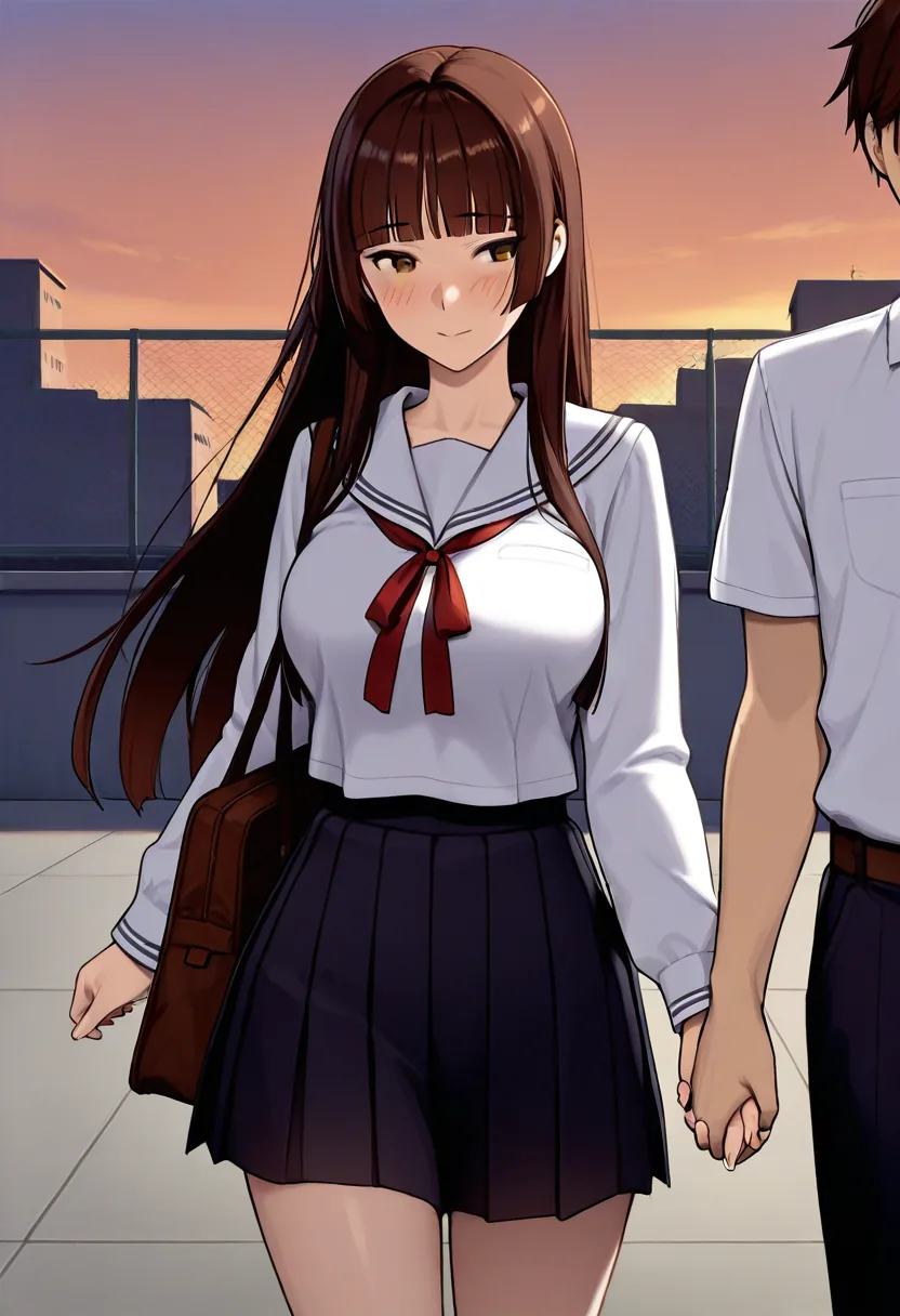 Story 4: Rooftop Evening Light — panel 4 — rooftop hand holding