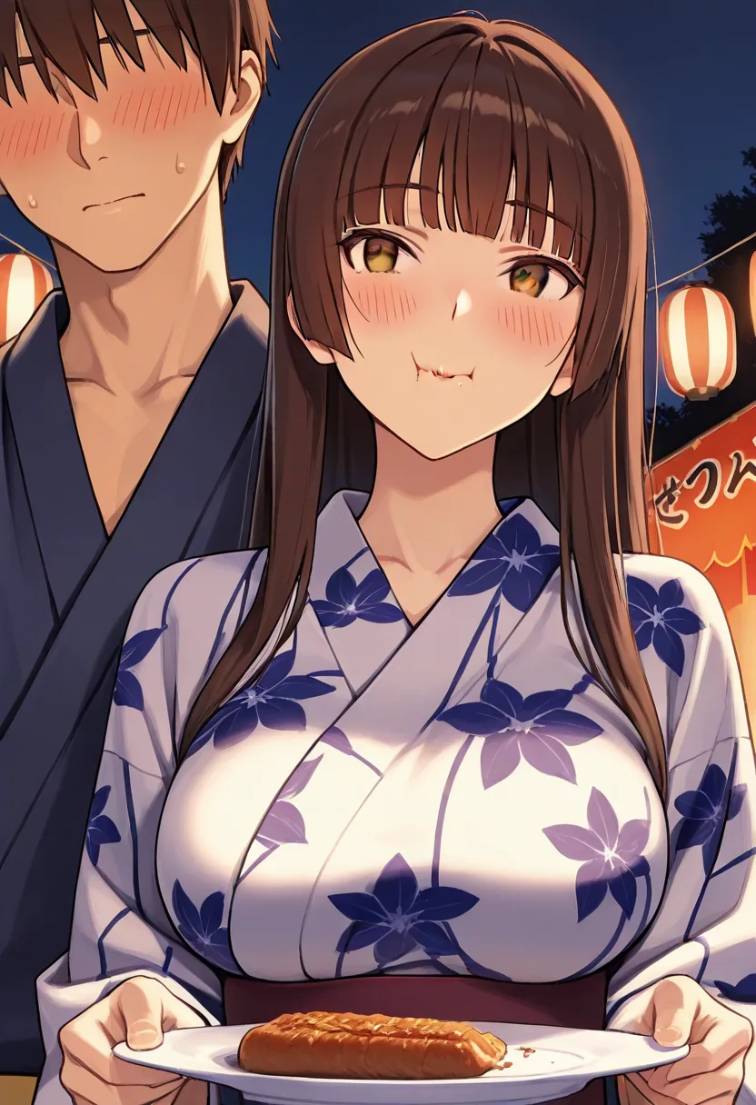 Story 9: Festival Entrance — panel 3 — sharing food close