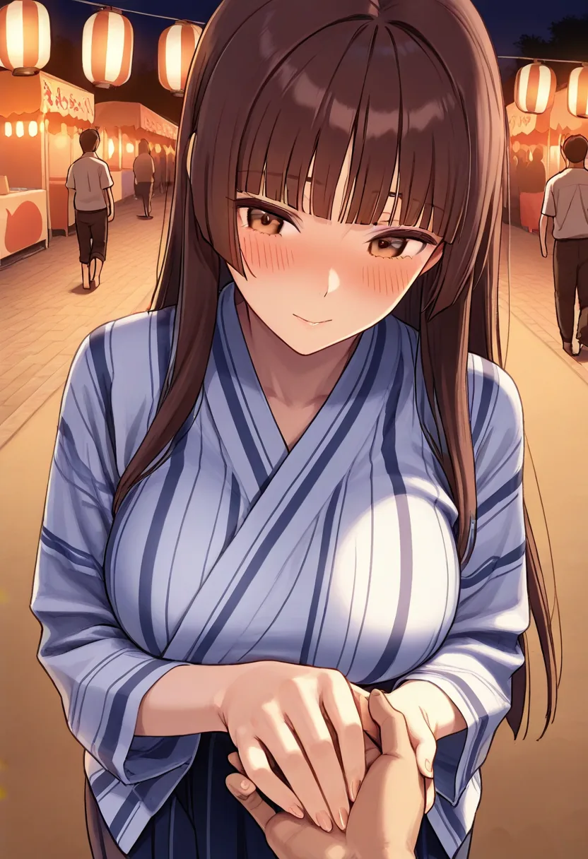 Story 9: Festival Entrance — panel 4 — handholding