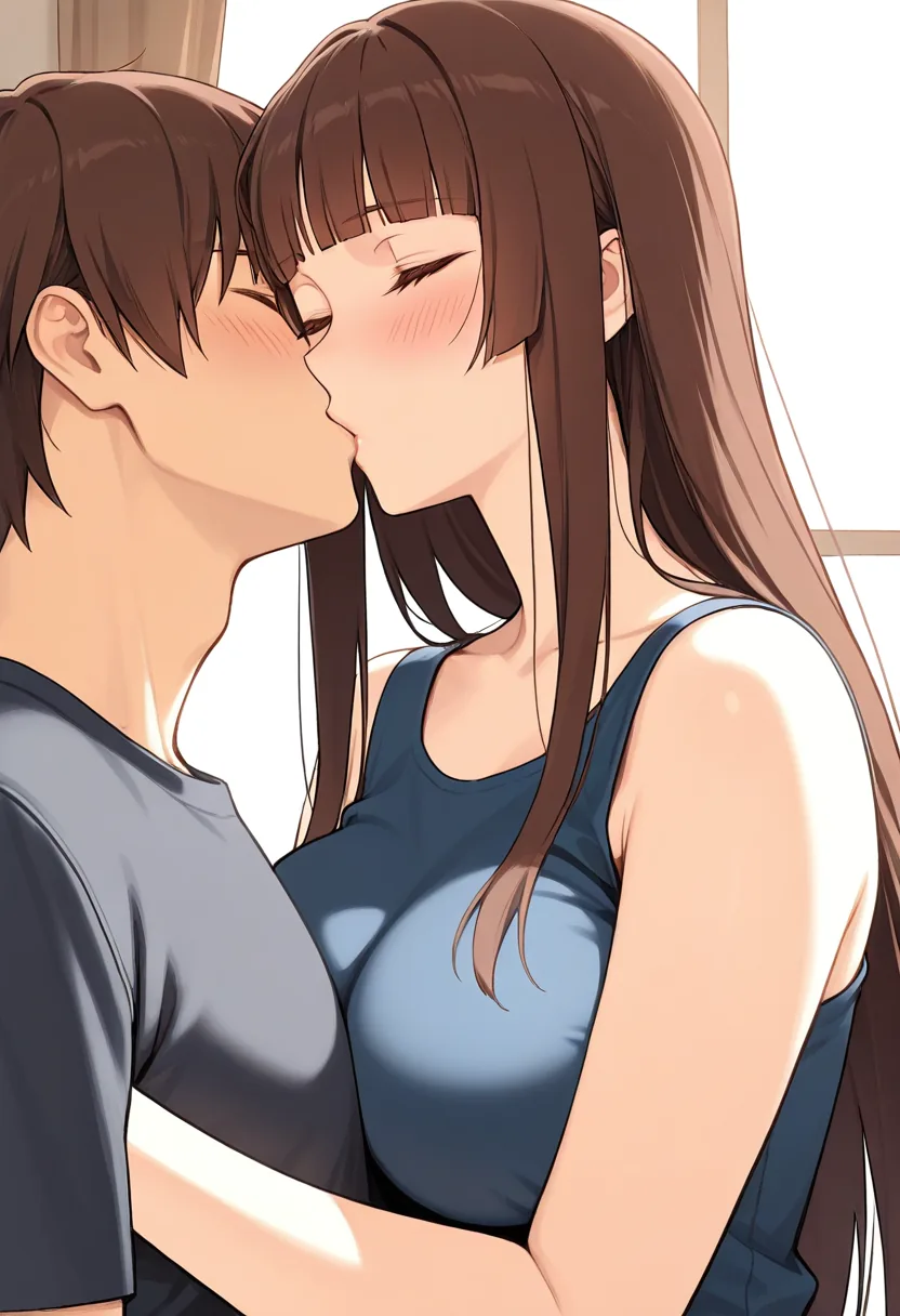 Story 12: In Childhood Room — panel 4 — gentle embrace