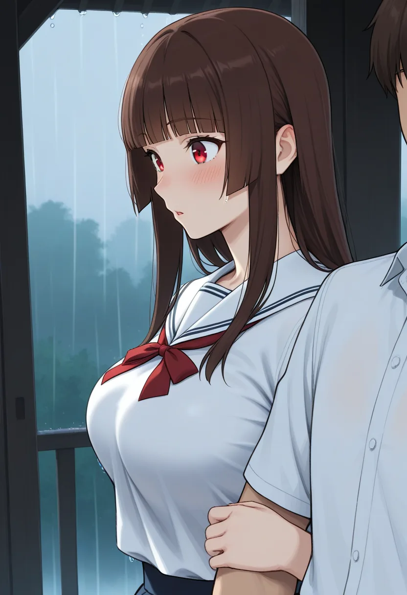 Story 15: Caught In Rain — panel 3 — accidental touch