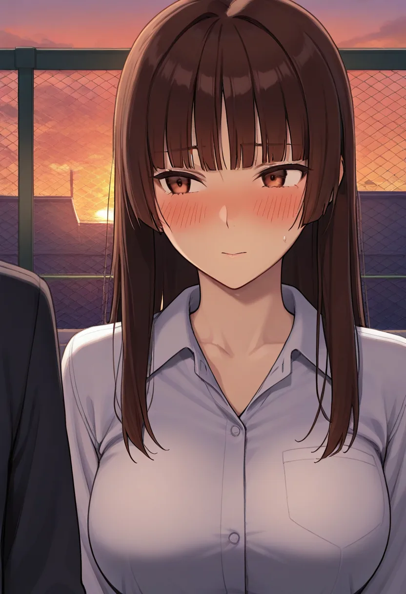 Story 28: Studying On Rooftop — panel 4 — undressing shirt
