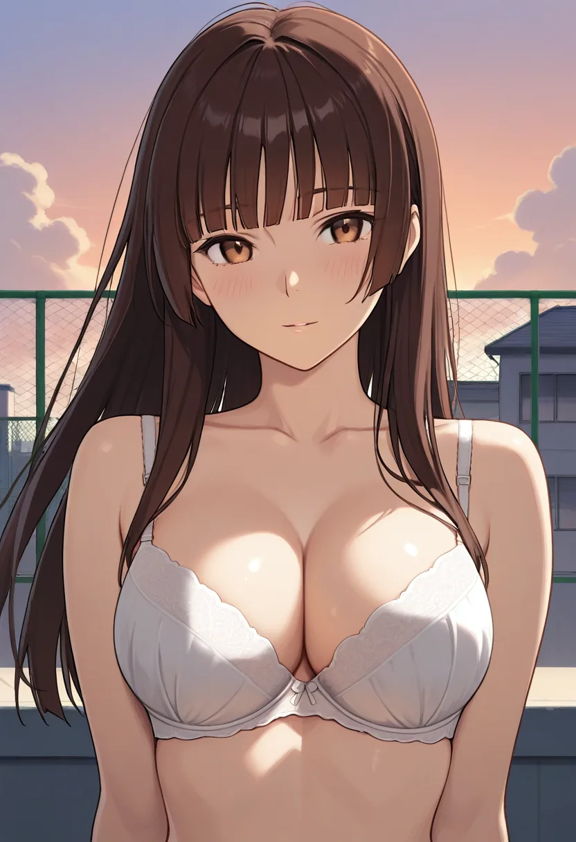 Story 28: Studying On Rooftop — panel 5 — bra visible