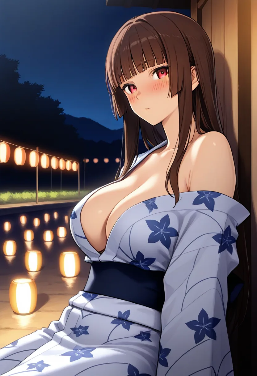 Story 30: Yukata At Festival — panel 4 — undressing yukata