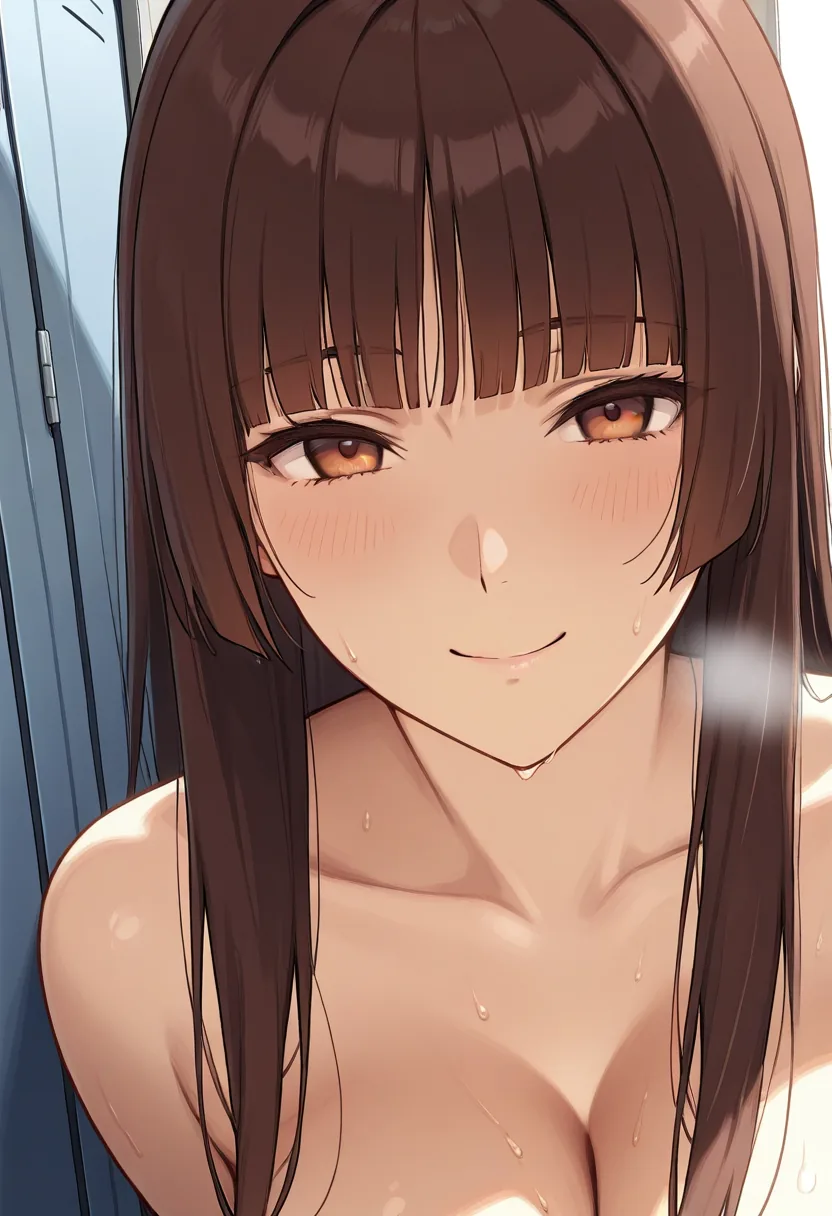 Story 32: Alone In Locker Room — panel 7 — leaning against lockers