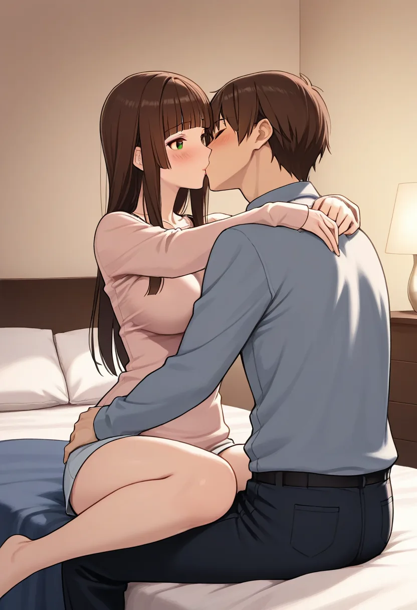 Story 36: Childhood Room Nostalgia — panel 2 — reminiscing hug