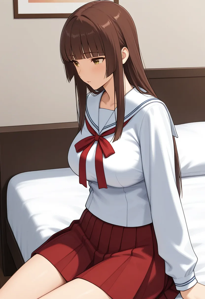 Story 42: Nostalgic Childhood Bedroom — panel 2 — sitting on bed together
