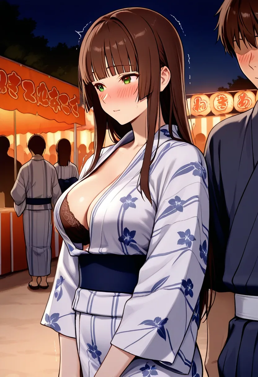 Story 53: Festival Ambiance — panel 4 — yukata removal