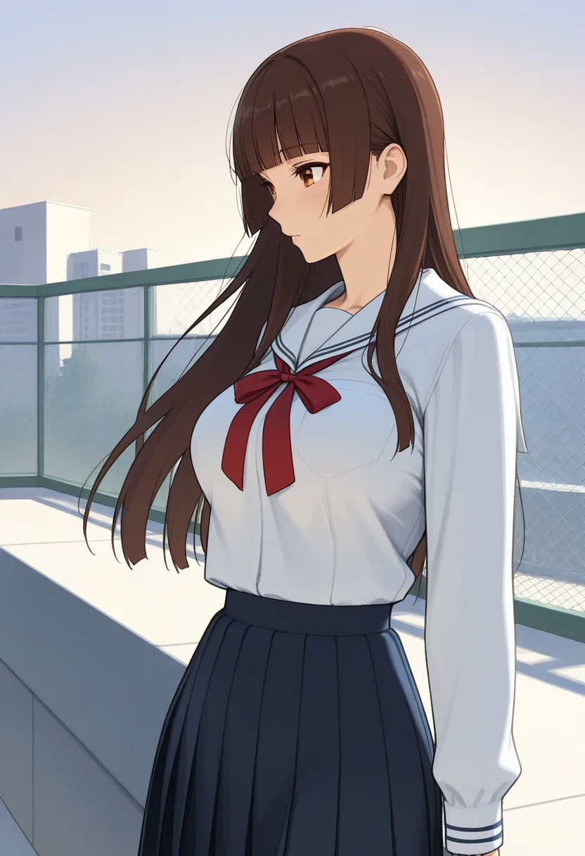 Story 57: Rooftop Standing — panel 1 — rooftop standing