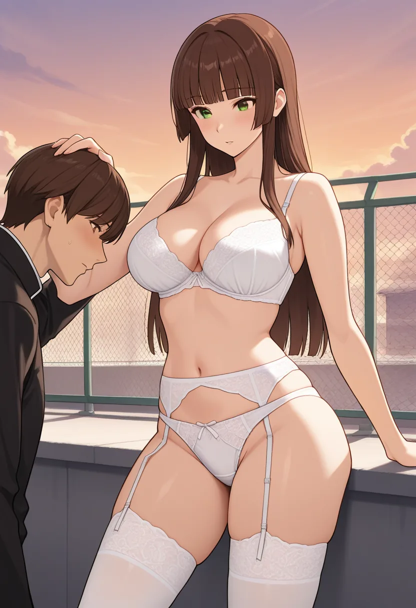 Story 66: Rooftop Meet — panel 3 — groping