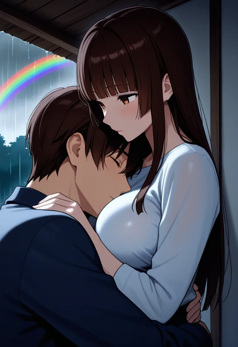 Story 67: Rain Shelter — panel 8 — together