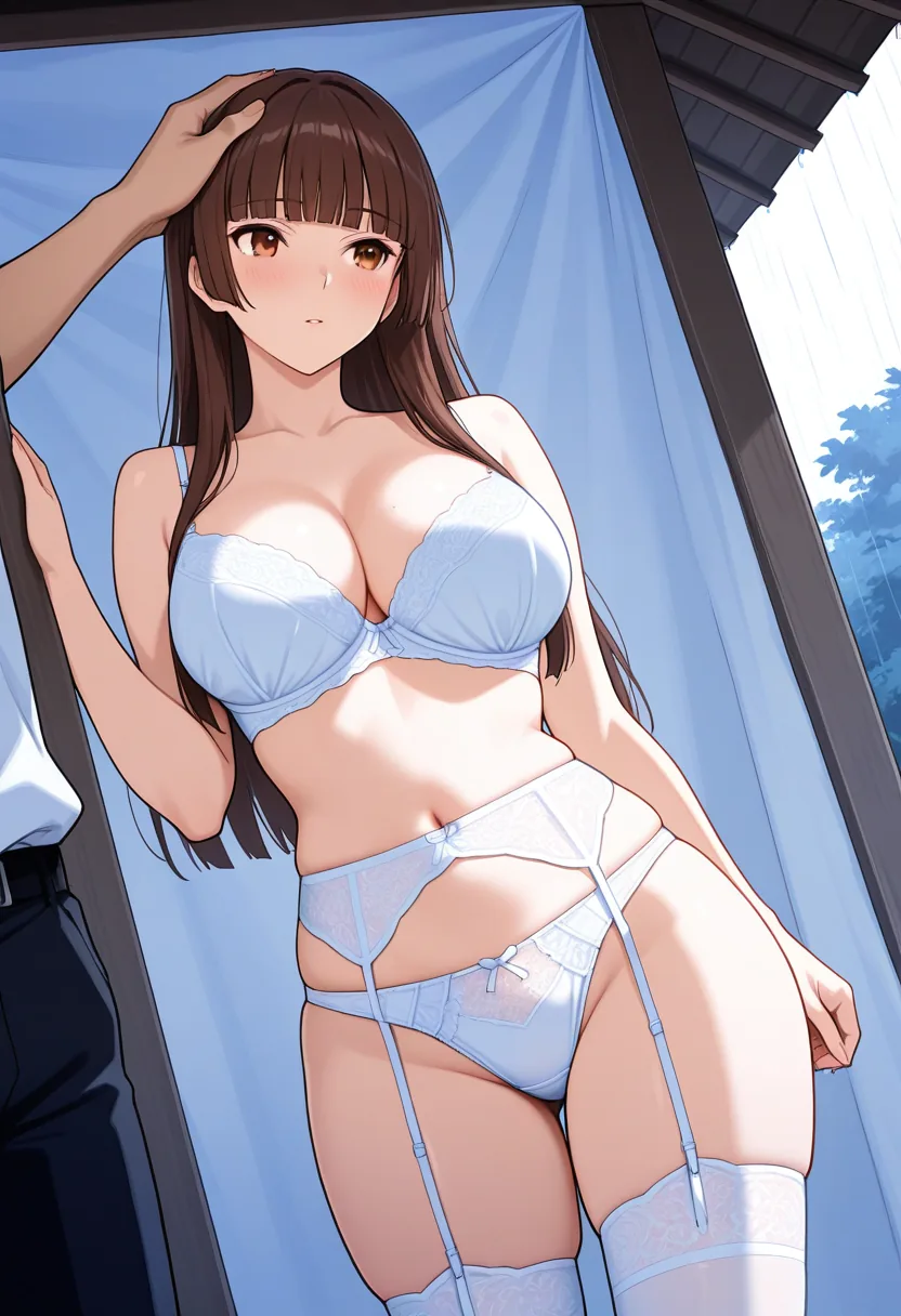Story 69: Shelter Arrival — panel 3 — suggestive touching