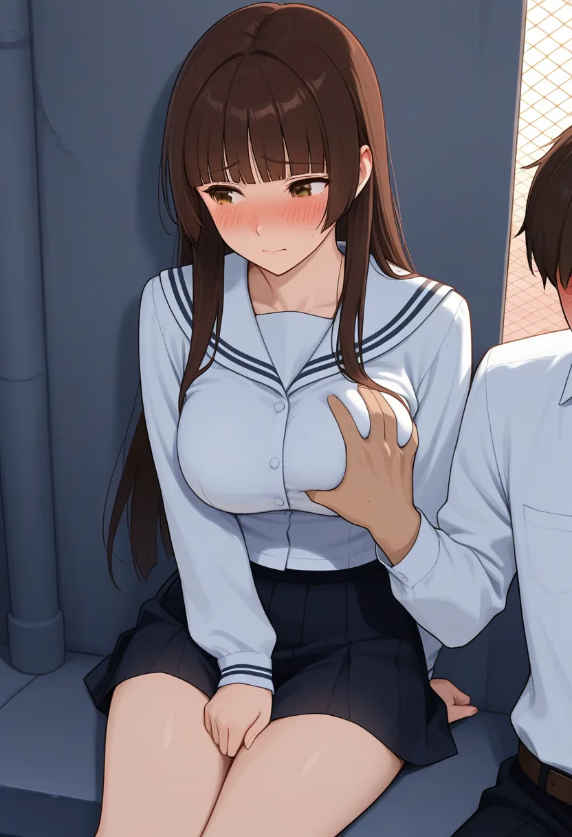 Story 74: Rooftop Meet — panel 3 — groping