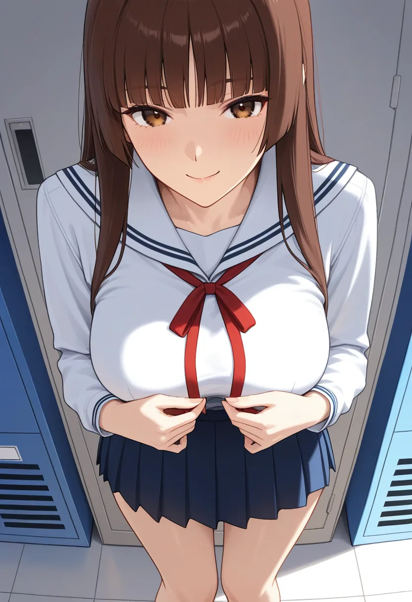 Story 82: Locker Room Clothed — panel 2 — start changing