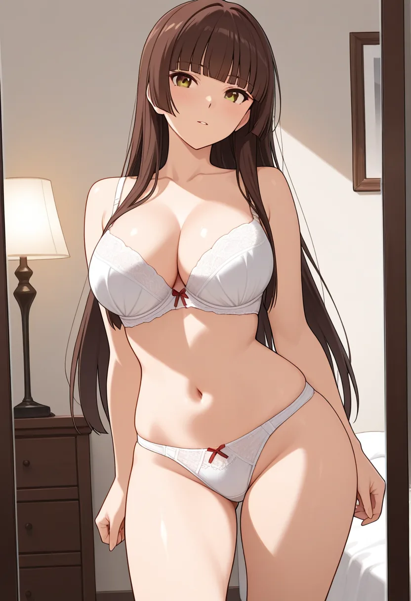 Story 88: In Bedroom Clothed — panel 2 — begin undressing