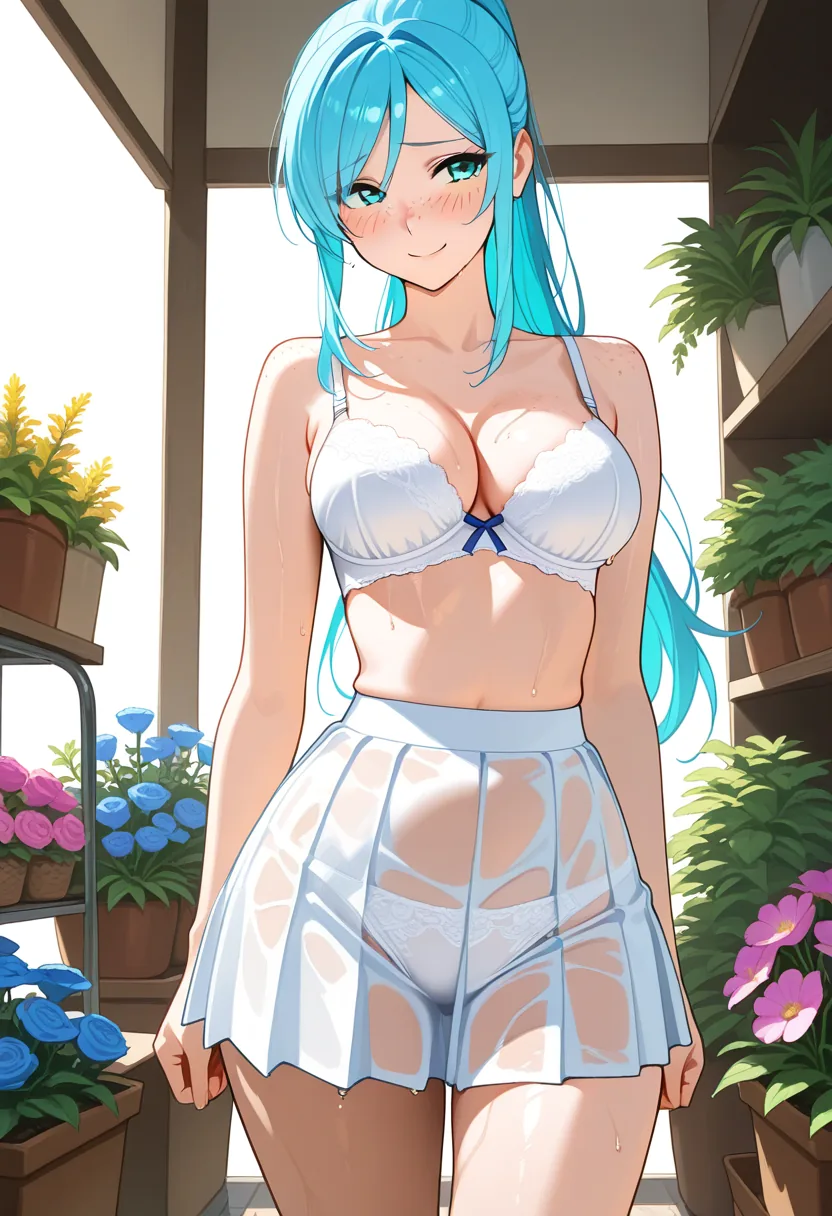 Story 1: Closing Shop — panel 5 — bra and skirt