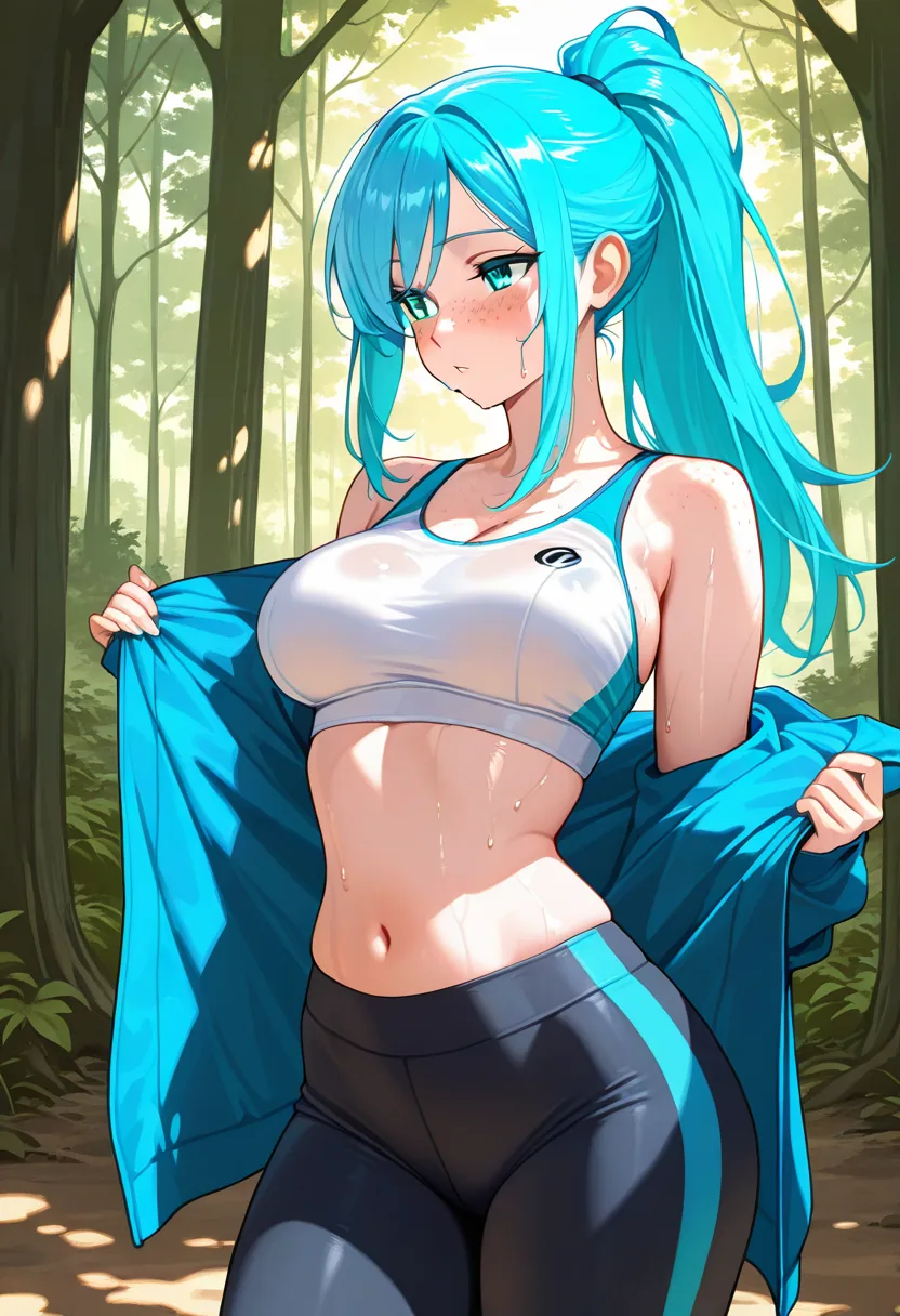 Story 3: Starting Jog — panel 3 — jacket off