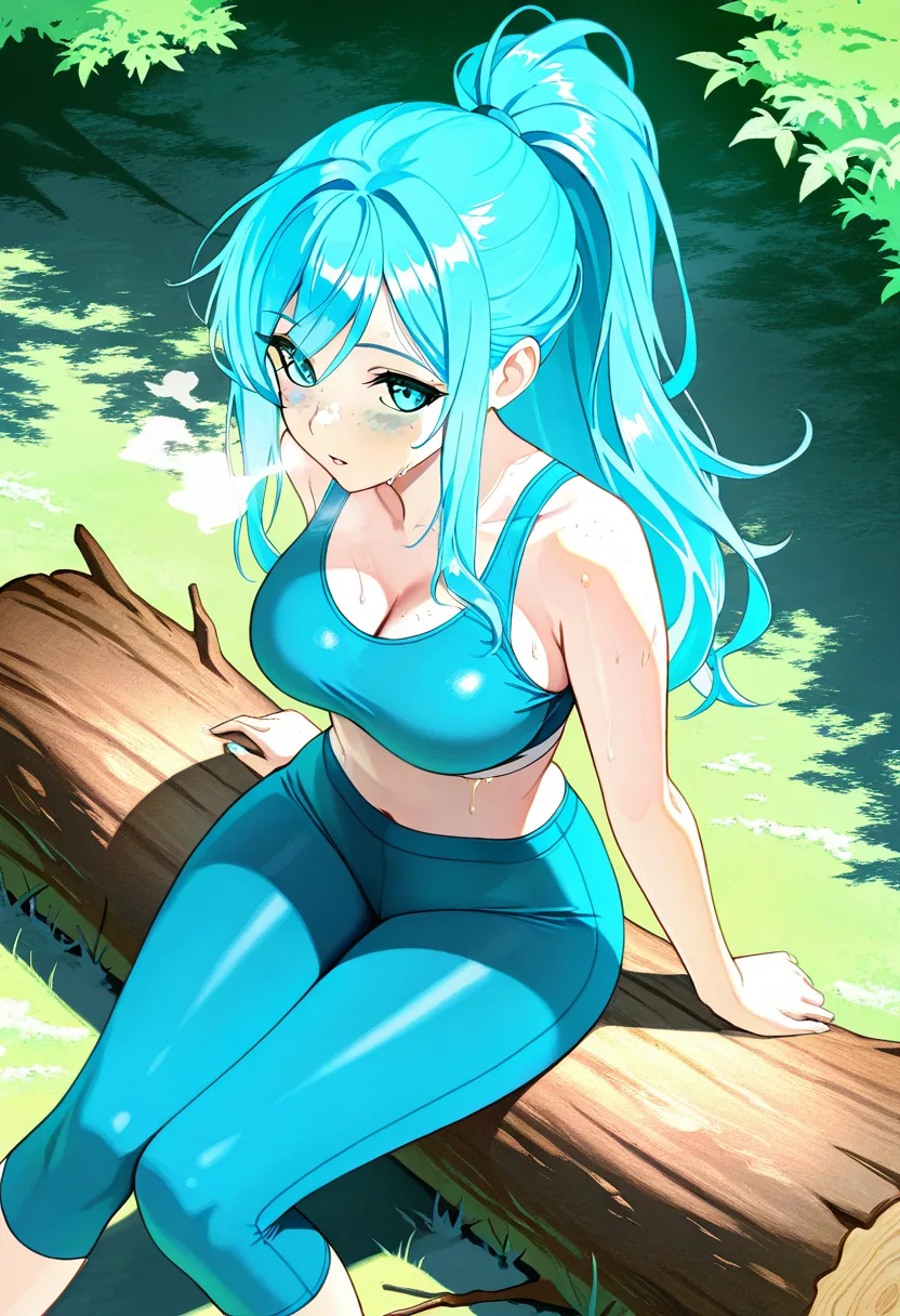 Story 3: Starting Jog — panel 4 — leggings rolled