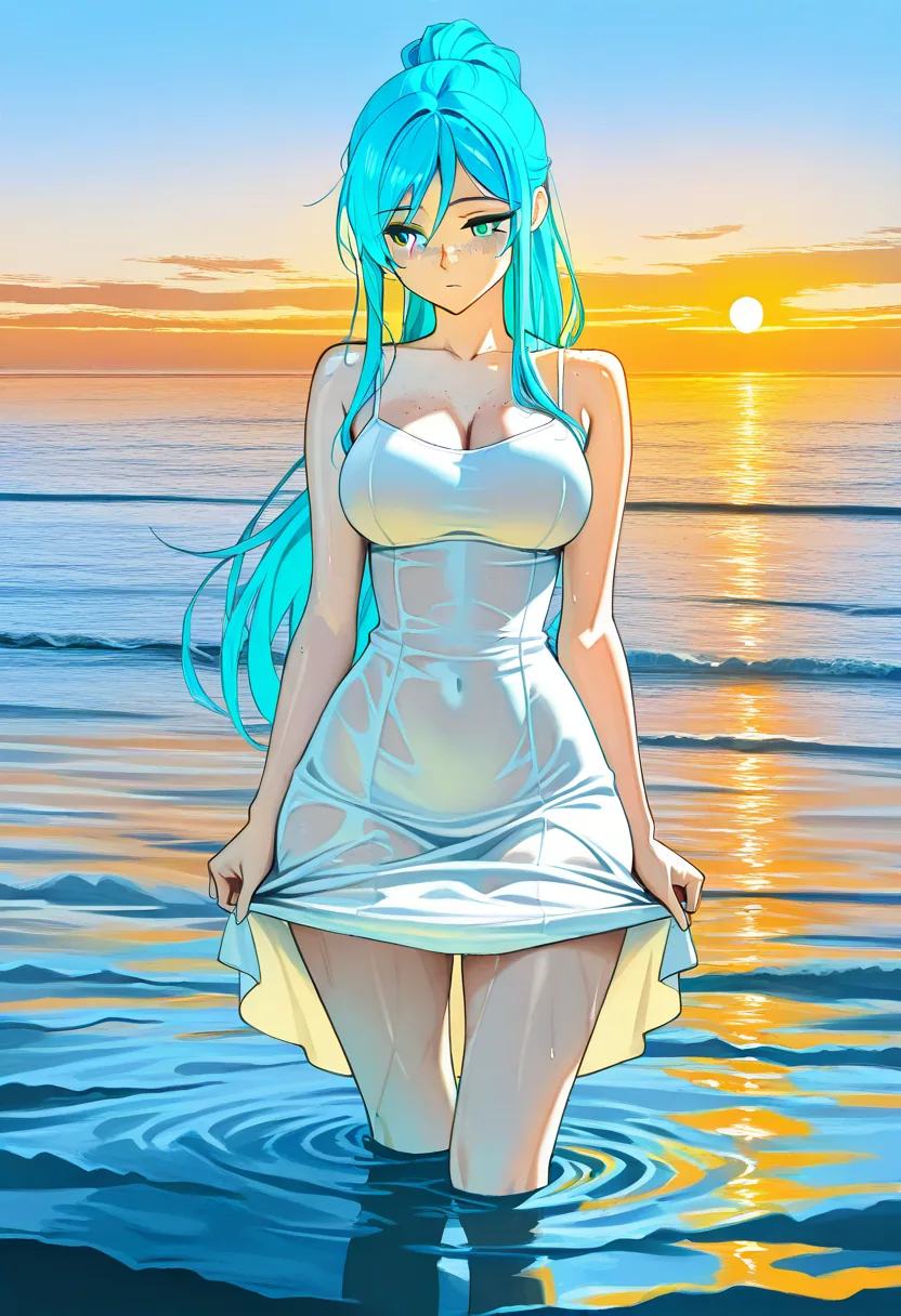 Story 37: Beach Arrival — panel 2 — wading