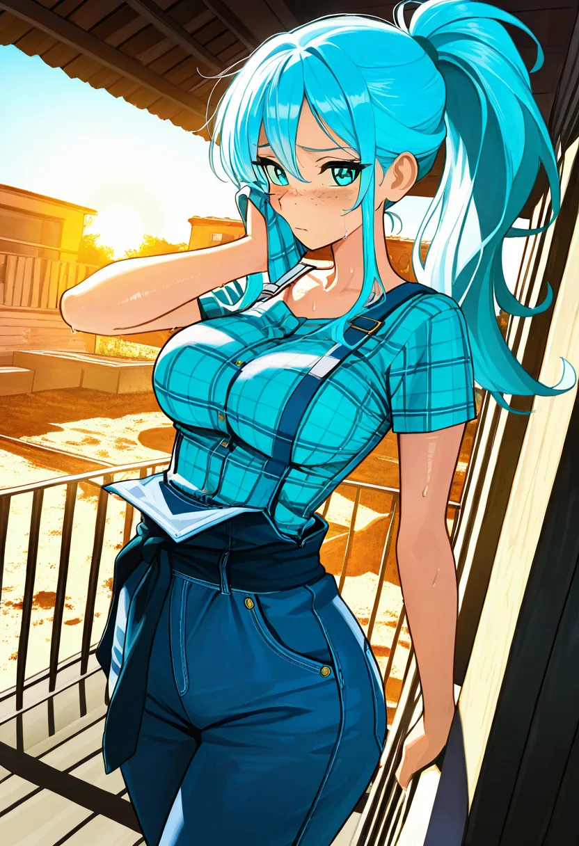 Story 38: Spring Morning — panel 3 — overalls down