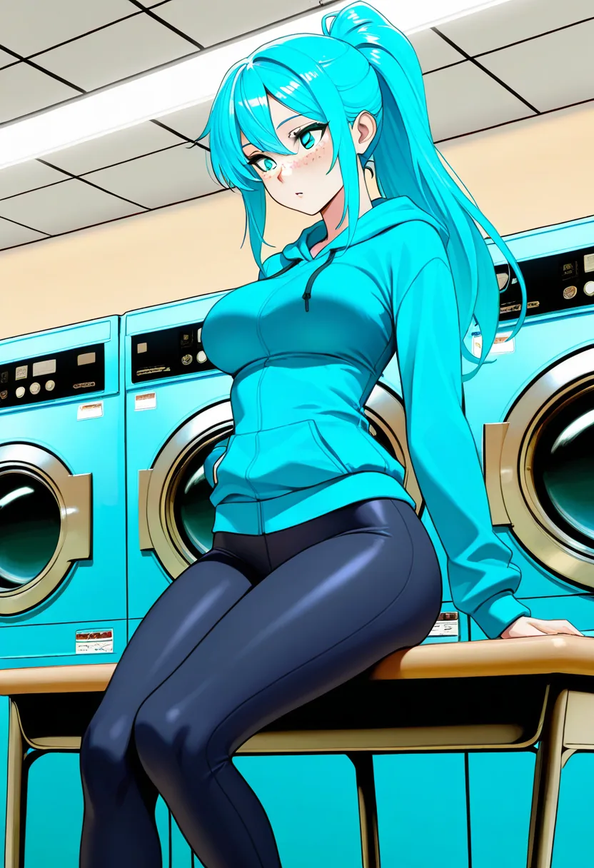 Story 40: Entering Laundromat — panel 2 — loading watching