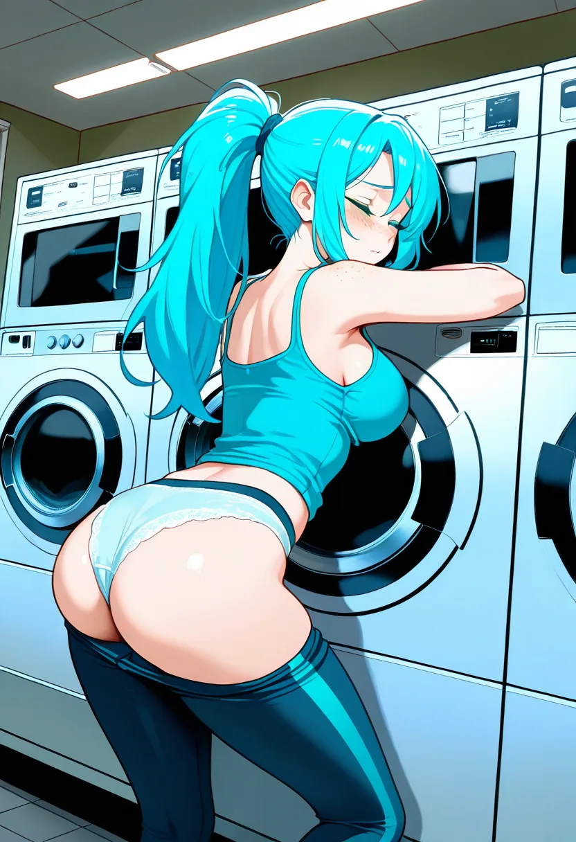 Story 40: Entering Laundromat — panel 4 — on dryer