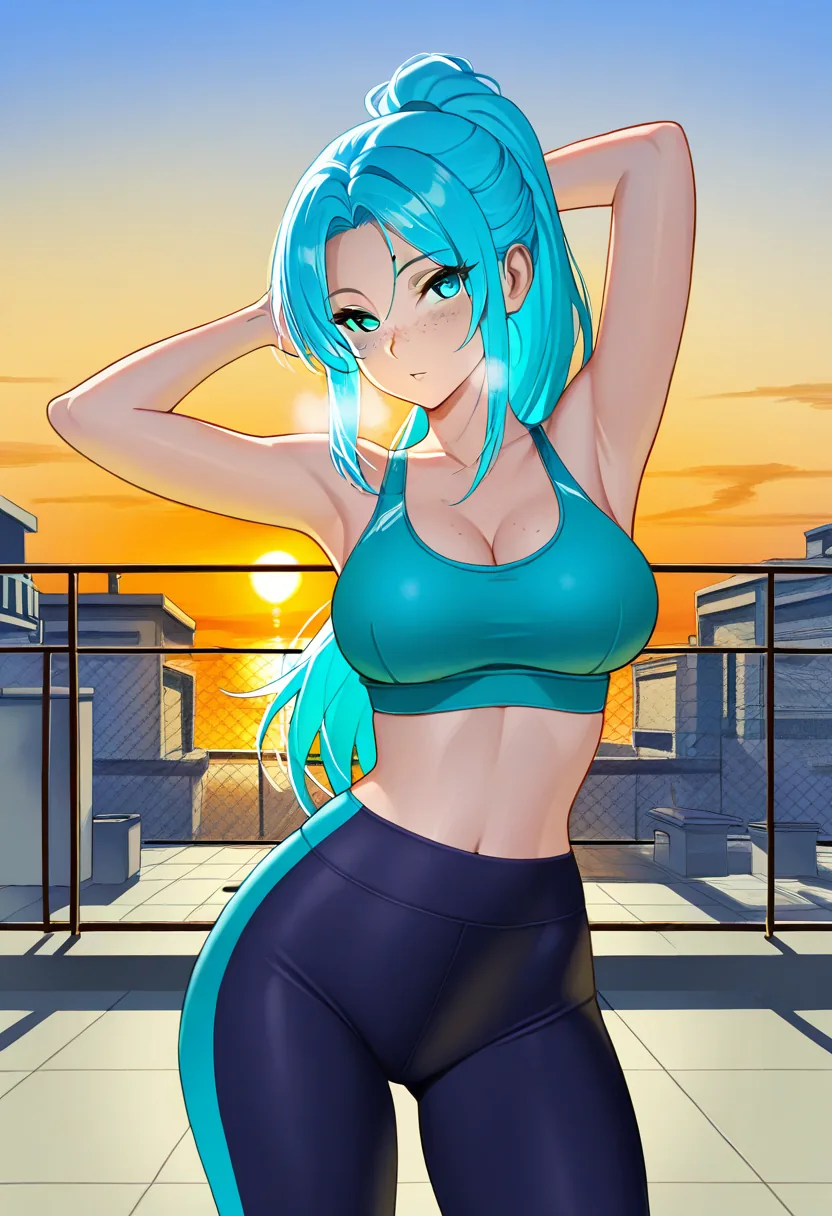 Story 43: Pre Dawn Setup — panel 2 — sun salutation