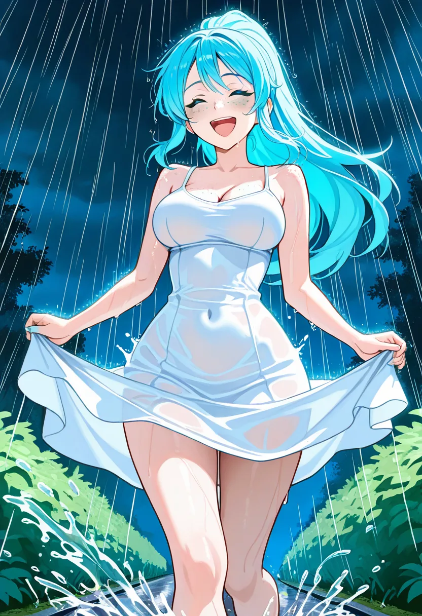 Story 44: Rain Starts — panel 2 — running in rain