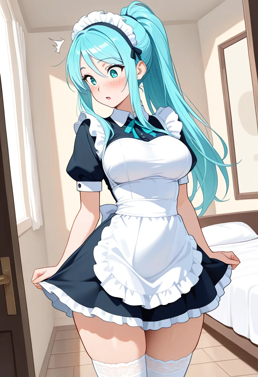Story 47: Costume Box — panel 3 — full maid look