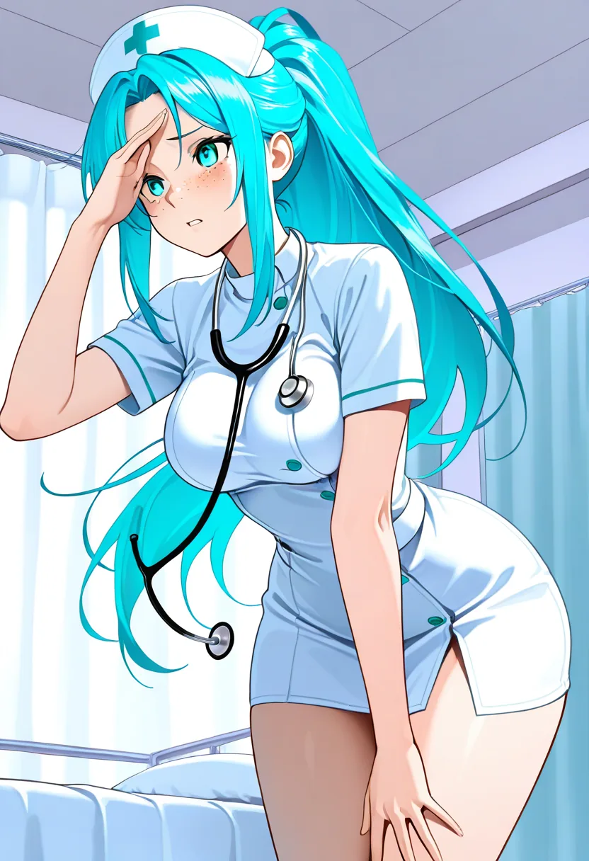 Story 55: Nurse Entrance — panel 2 — checking temp