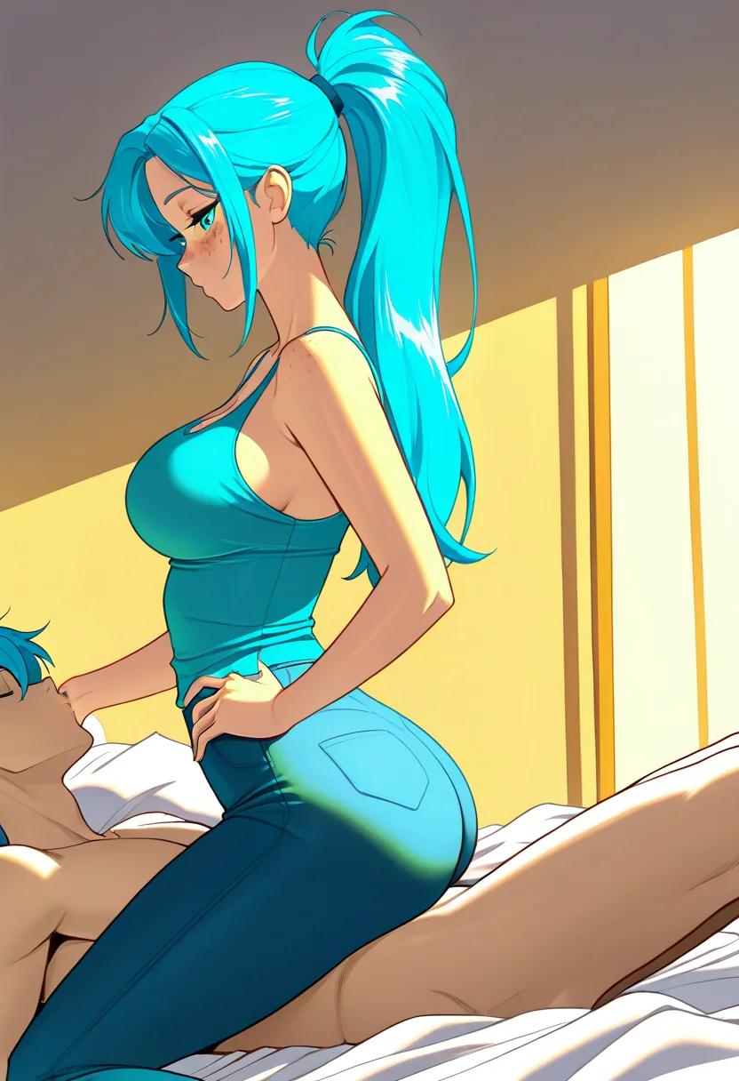 Story 64: Watching Sleep — panel 3 — morning kiss
