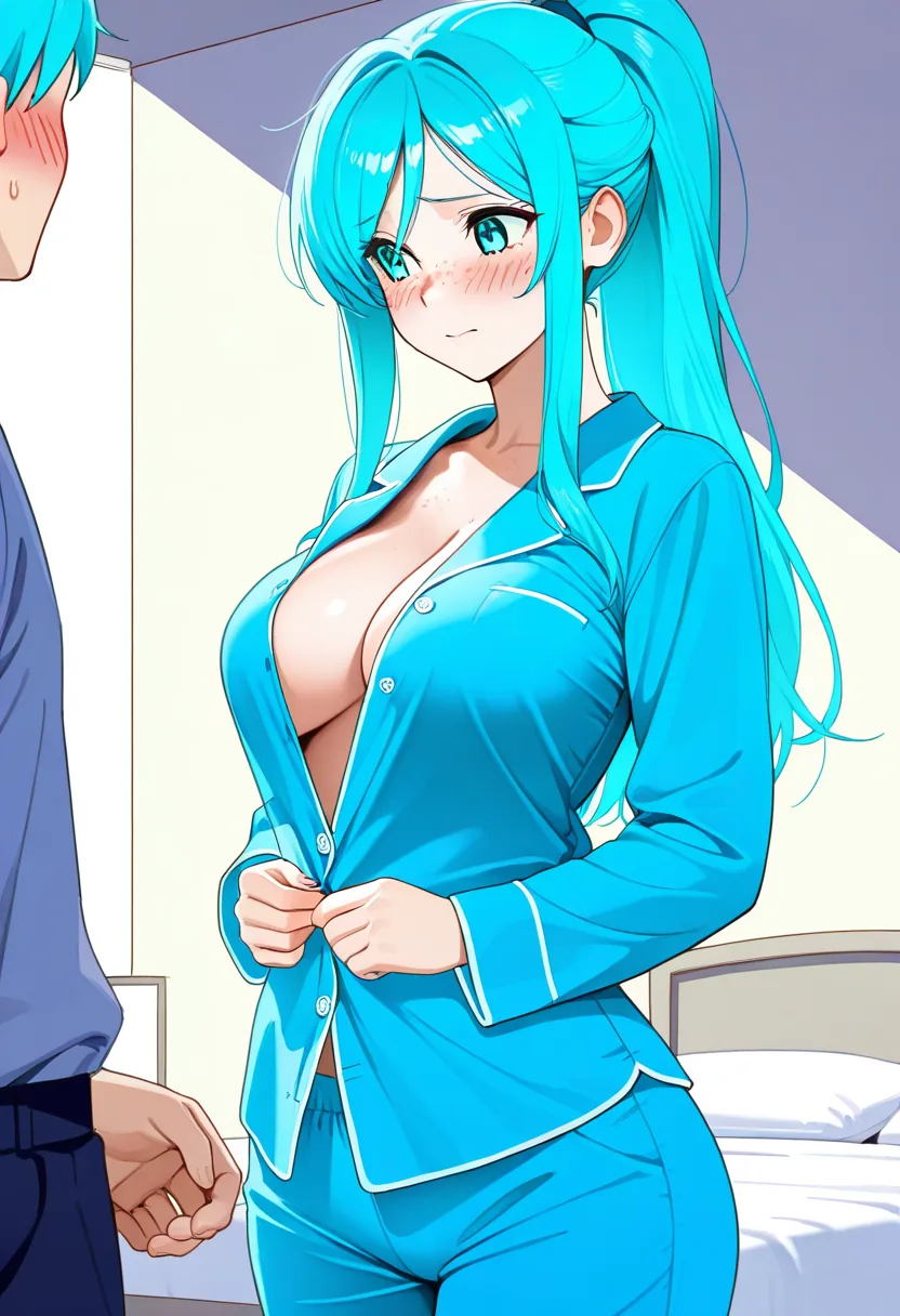 Story 74: Nervous Approach — panel 3 — undressing him