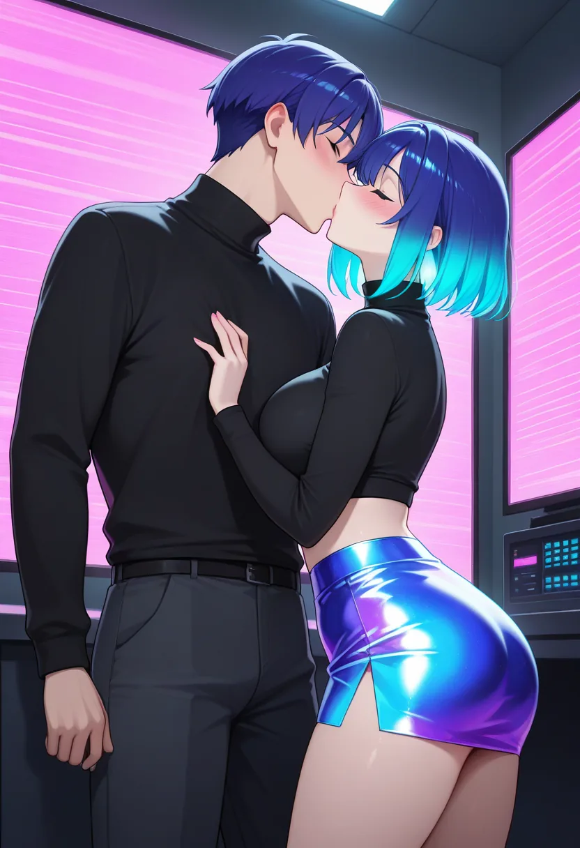 Story 19: Entering Server — panel 2 — flirtatious encounter