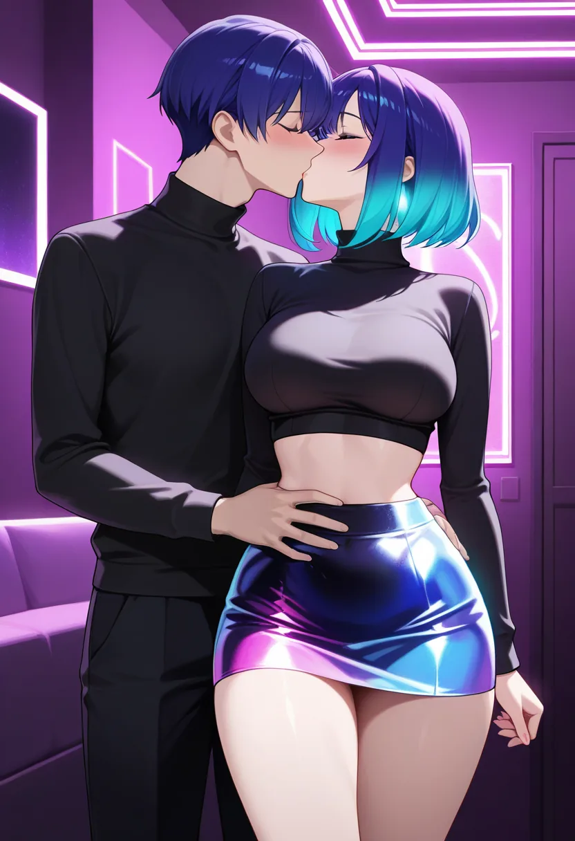 Story 33: Suggestive Flirt — panel 2 — escalating touch