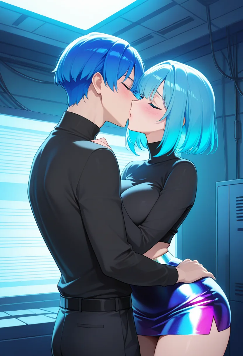 Story 41: Suggestive Pose — panel 2 — escalating touch