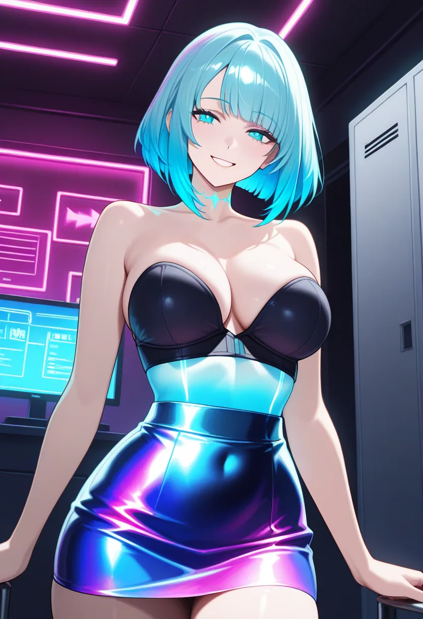 Story 89: Entering Server — panel 3 — partial undress