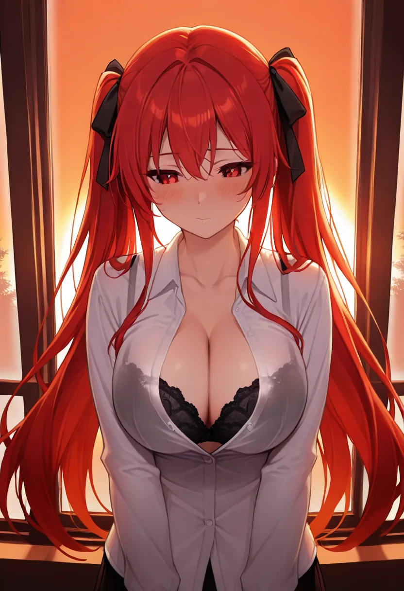 Story 14: Afternoon Apartment — panel 2 — blouse unbuttoning