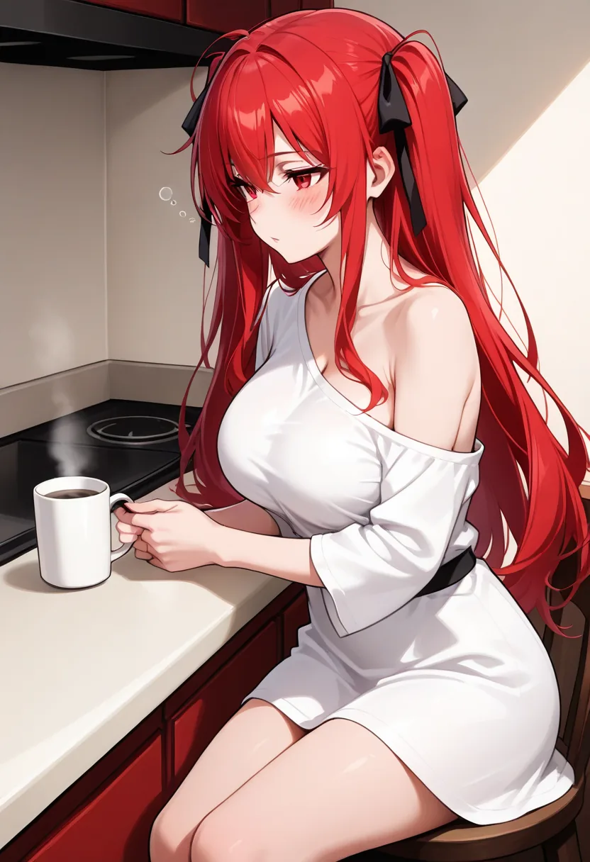 Story 19: Alarm Going Off — panel 6 — coffee sheet toga