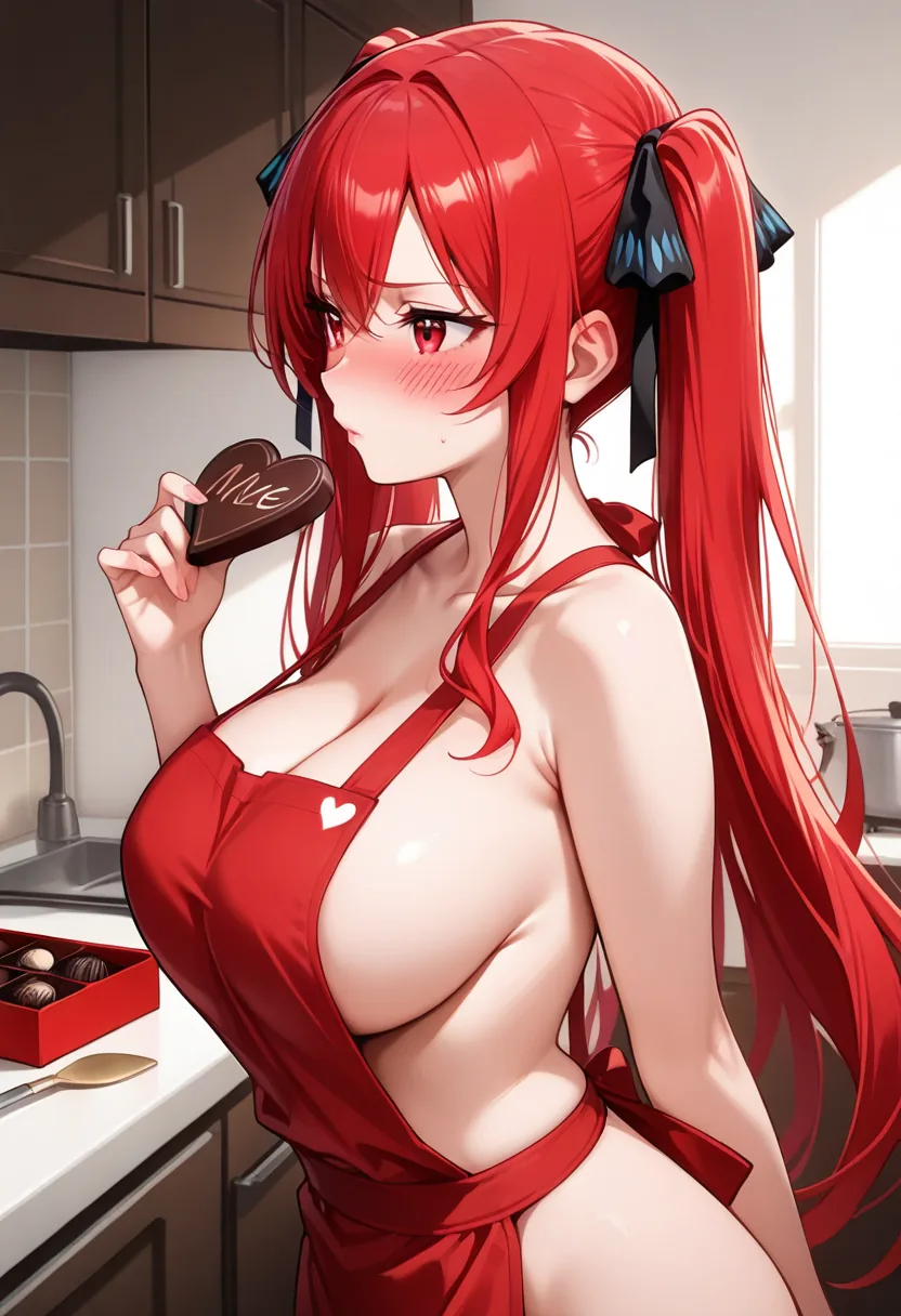 Story 20: Ingredients Prepped — panel 4 — apron only chocolate