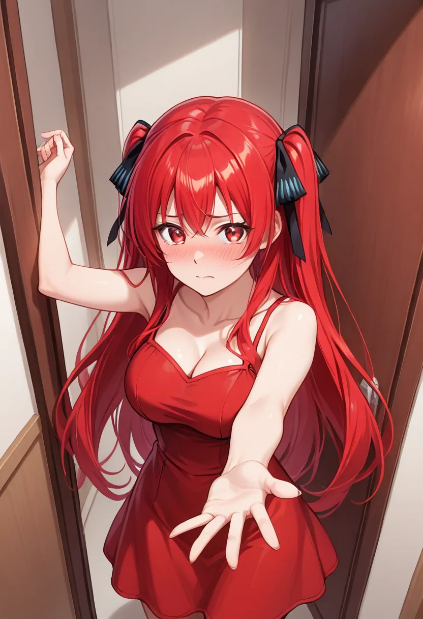 Story 27: Wearing Dress — panel 2 — door catch