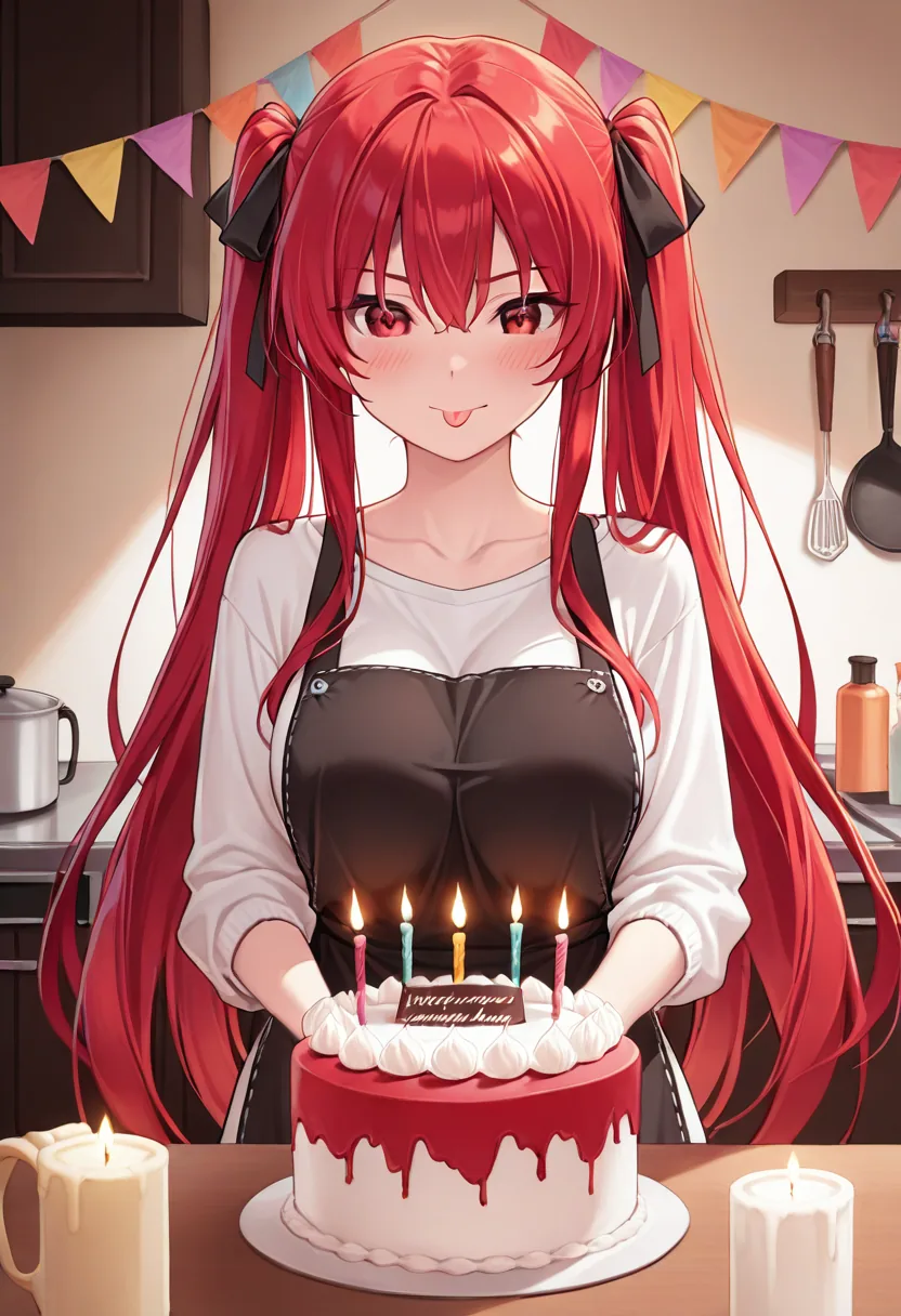 Story 60: Baking The Cake — panel 2 — decorating cake