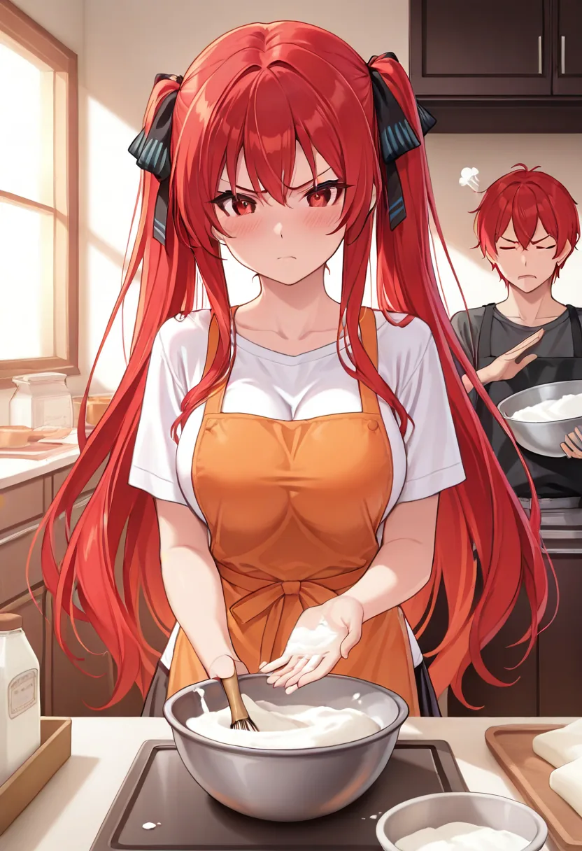 Story 61: Baking Together — panel 1 — baking together