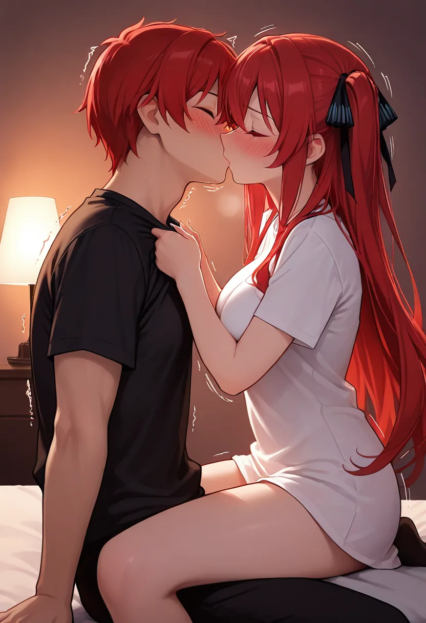 Story 62: Sitting Apart — panel 2 — first kiss