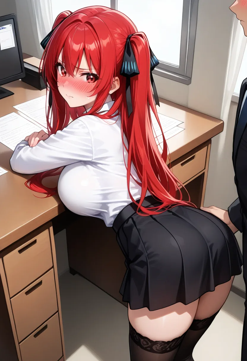 Story 69: Working Late — panel 4 — skirt up