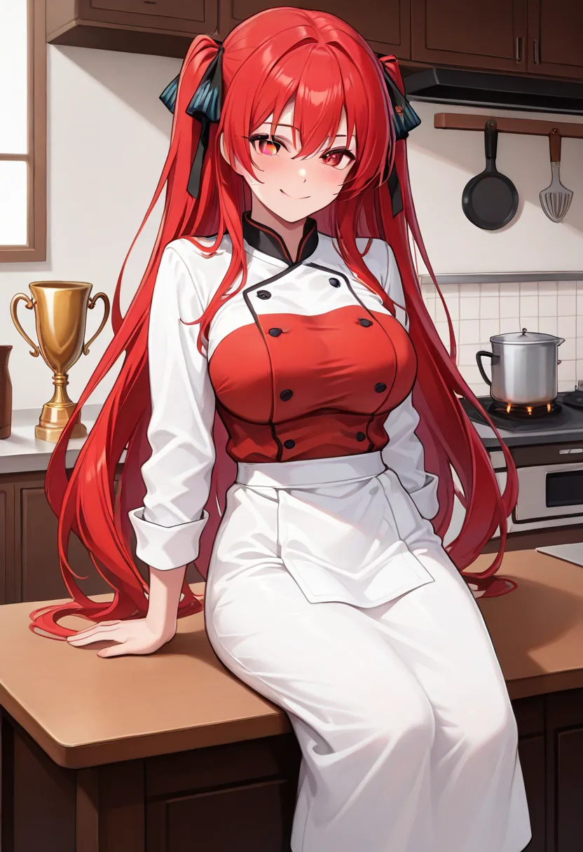 Story 98: Empty Competition Kitchen — panel 7 — sitting on table after