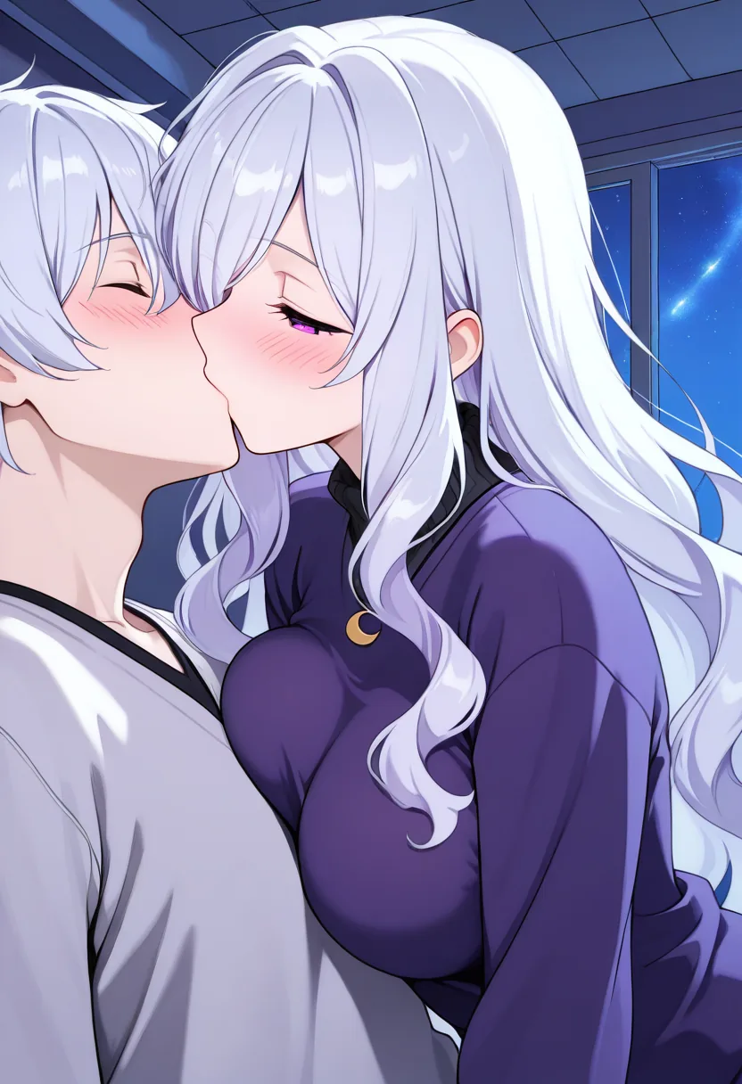 Story 5: Stargazing In Bed — panel 4 — sweater removed