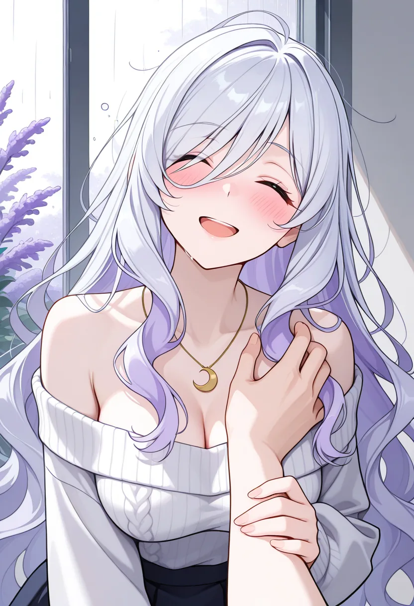 Story 8: By Rainy Window — panel 3 — luna touched by partner
