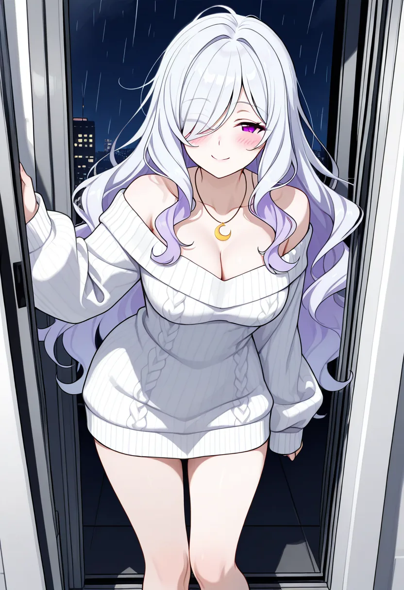 Story 8: By Rainy Window — panel 4 — luna leaning in