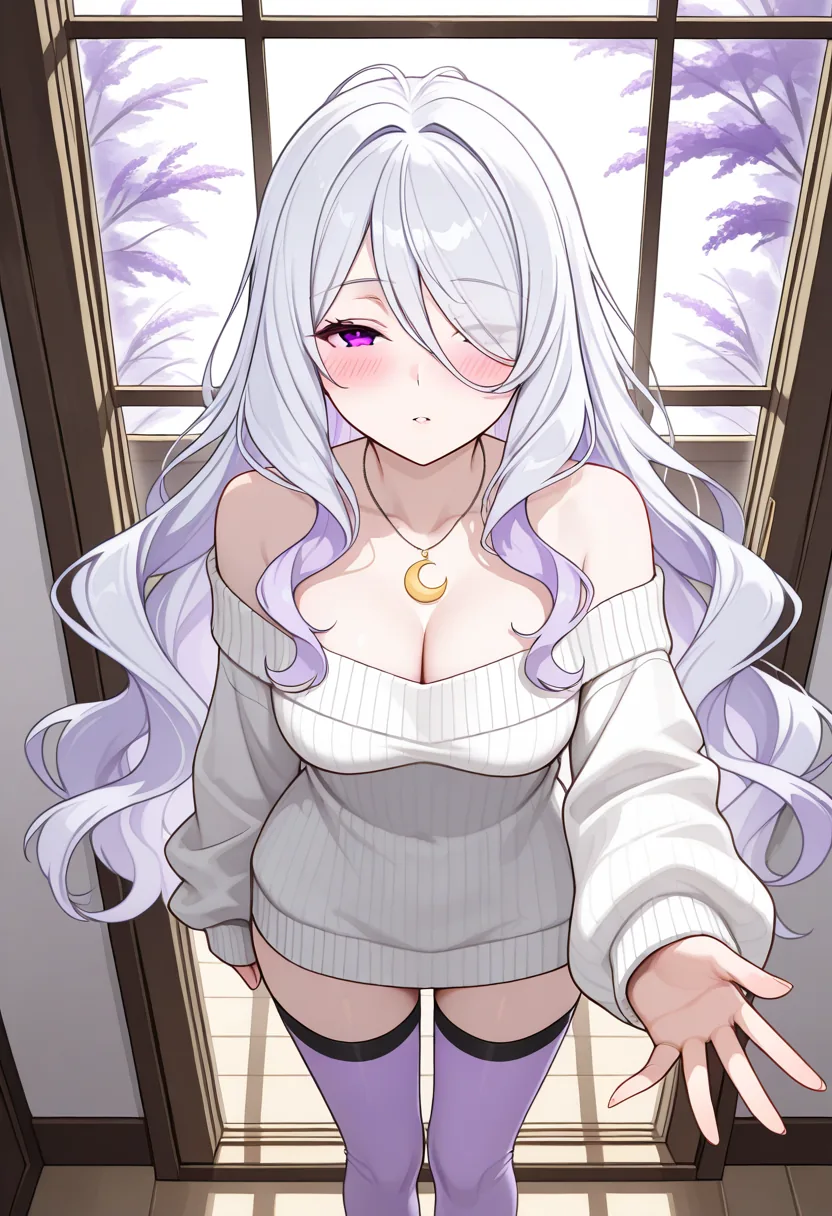 Story 11: Contemplating Stars In Bedroom — panel 2 — partner approaching luna from behind