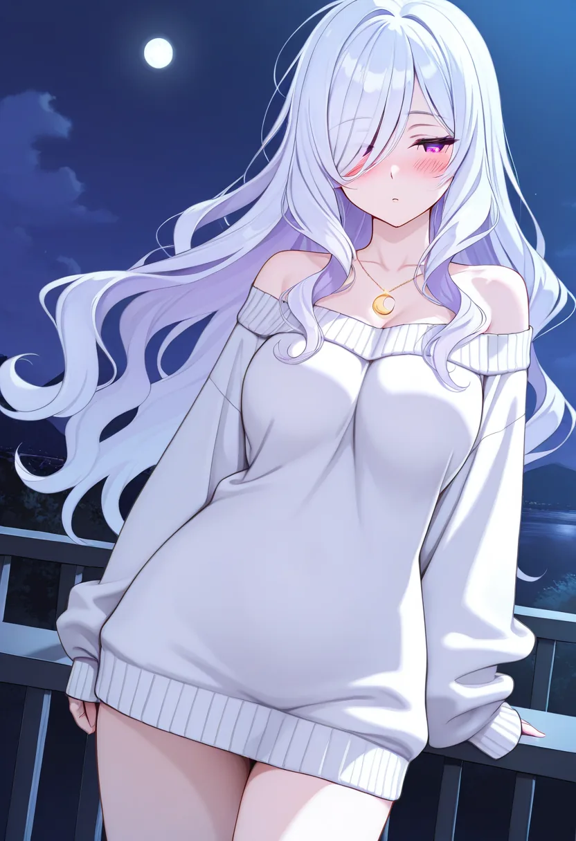 Story 15: On Balcony Looking At Stars — panel 5 — undressing sweater